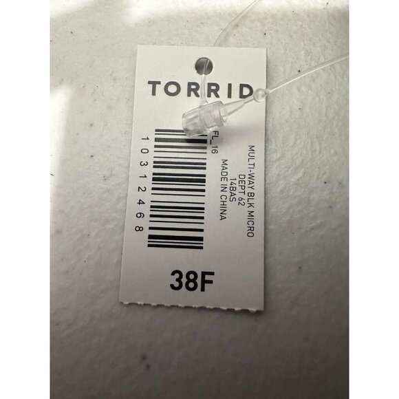Torrid Black Multi Way Wear Micro Full Coverage Underwire Bra Size 38F - Picture 6 of 10
